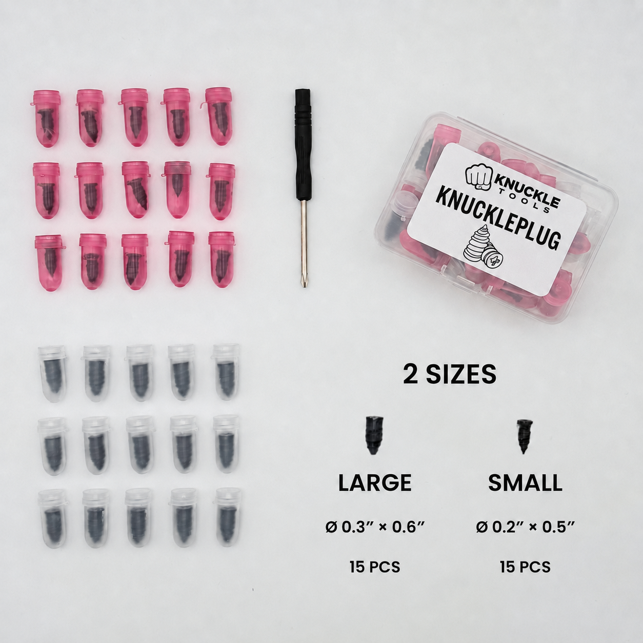 KnucklePlug 31 - Screw In Tire Plug Kit